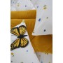 ETE HOMETEX TEK KİŞİLİK WELSOFT UYKU SETİ KELEBEK HARDAL 8696474232012